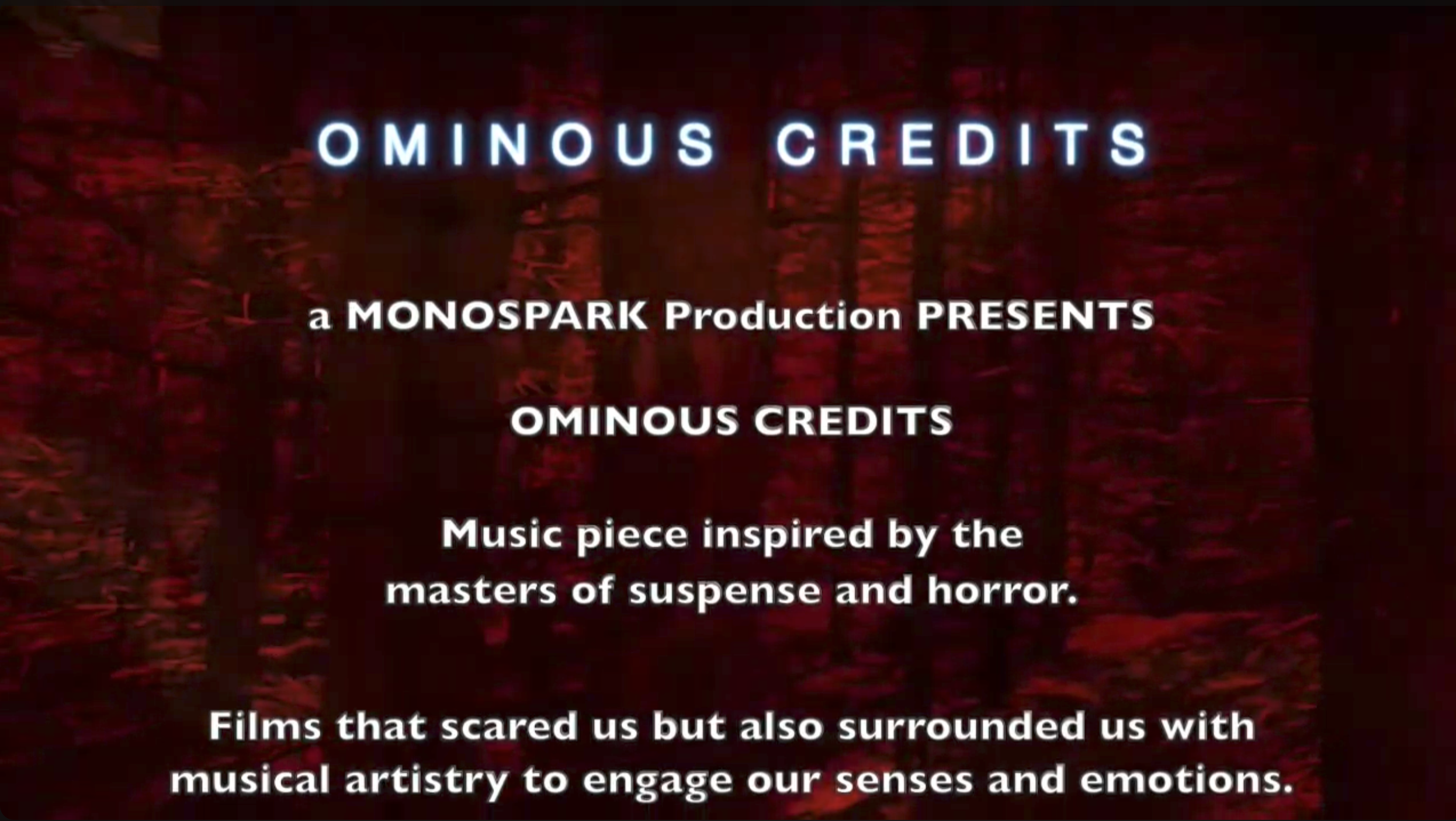 Ominous Credits title sequence